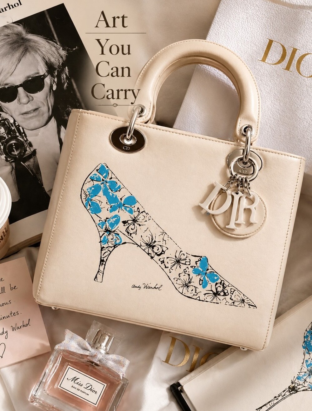 ✨Lady Dior x Andy Warhol Stiletto Motif – Christian Dior Collector Piece✨